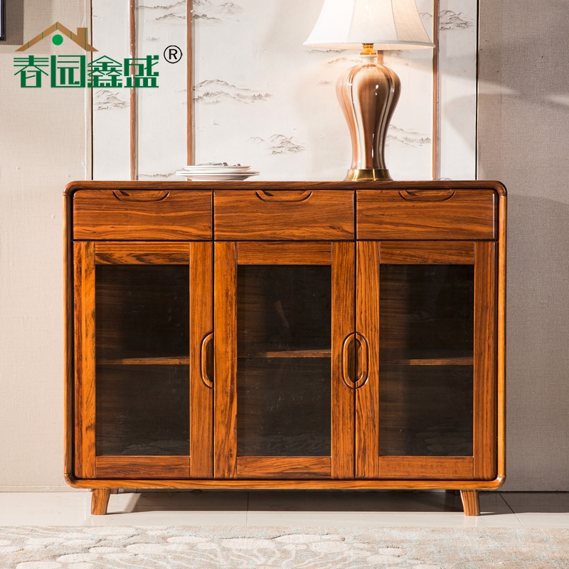 African ebony wood dining cabinet tea cabinet storage cabinet dining room Chinese furniture modern minimalist Scandinavian