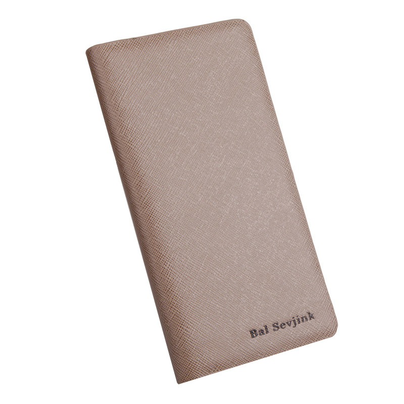  Medium-long version wallet man with type multi-clamping card bag tide money clip business casual ticket holder