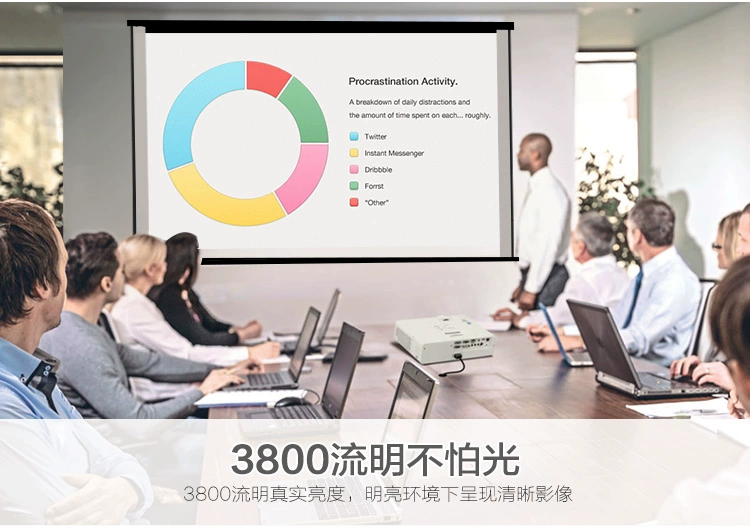 Máy chiếu Panasonic Thượng Hải Máy chiếu PT-WX3700 LCD LCD HD 1080P giáo dục người tiêu dùng và thương mại