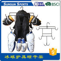Ice Hockey Protective Gear Airing Rack Hangers Hockkey Multifunction Bracket Hockey Gear Protective Gear Clothes Hanger