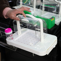 Commercial Supermarket Bread Fruit Transparent Box Promotion With Cover Transparent Cake Test Drink Box Welcome Tasting Free Try Eat