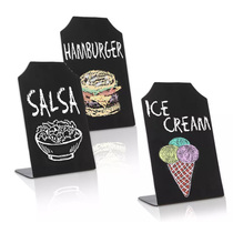 Erasable a4 Black Acrylic Desk Sign a5 Desktop Advertising Dining Card Pendulum Bench table Wine Water Card Display Cards Customised