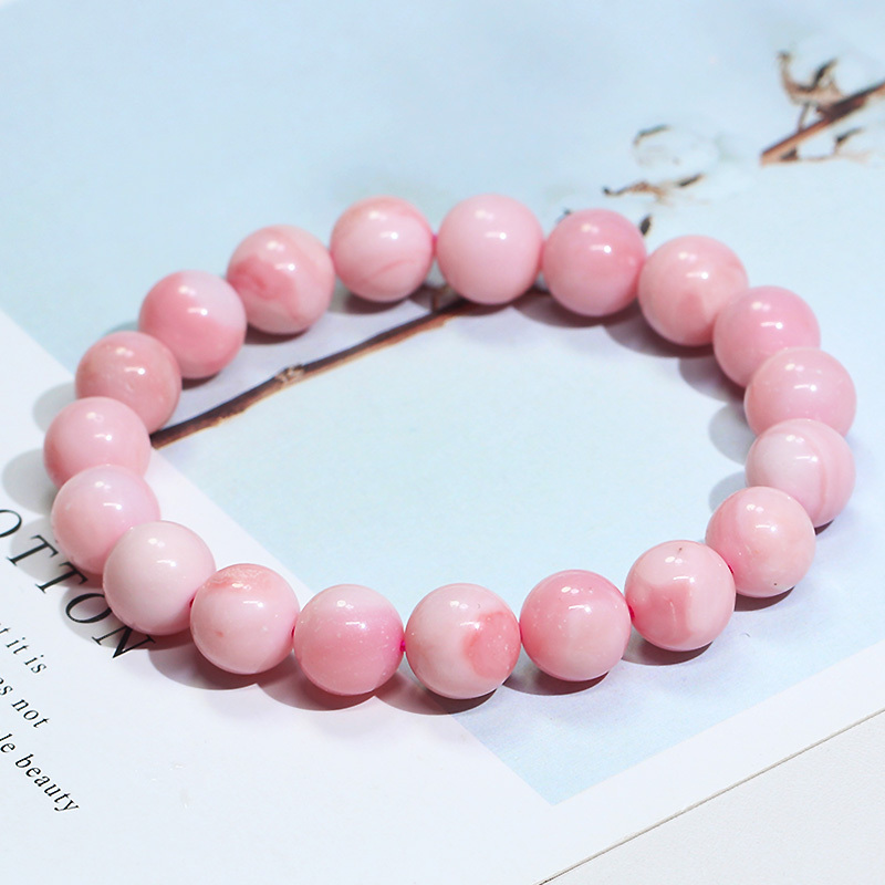 Natural Pink Opal Bracelet for Women, Pink Opal Stone Bracelet, Opal Stone That Enhances Complexion, Gift Jewelry, One Item One Picture Natural Pink Opal Bracelet for Women, Pink Opal Stone Bracelet, Opal Stone That Enhances Complexion, Gift Jewelry, One Item One Picture