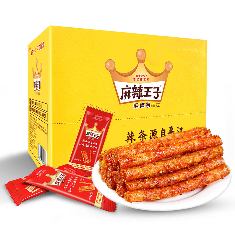 Spicy Prince Spicy Glue 22 g*30 packs of spicy snack taste Hunan specialty pingjiang bean dried