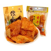 Every day special price stupid boy with spicy and fragrant dry 60g * 10 packets of bean leather fragrant dry Hunan Xiangtan Classic special produce snack
