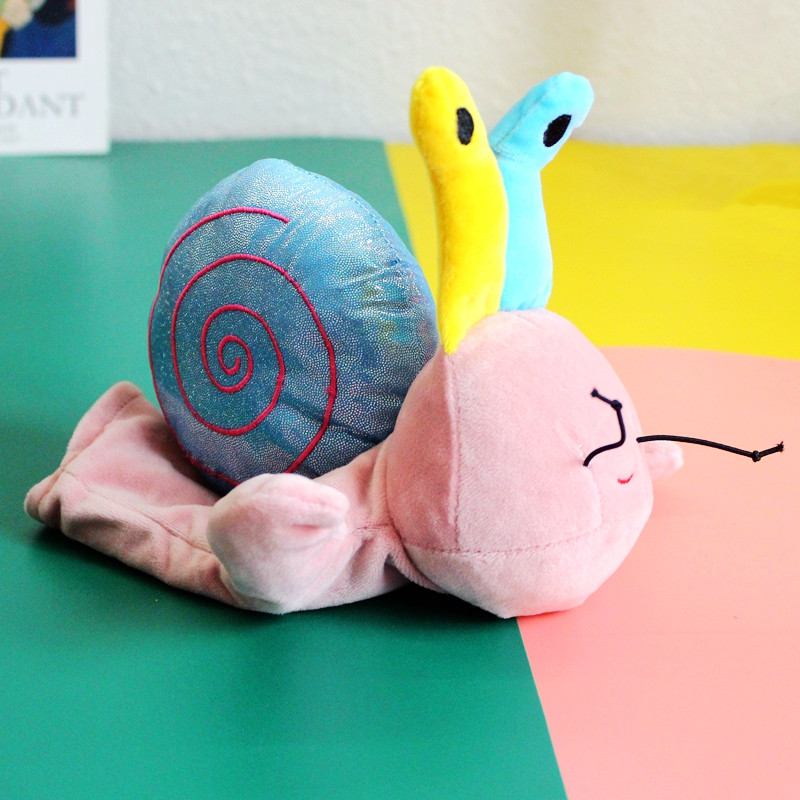 Cute Cartoon Snail hand Puppet Animals Gloves Wool Suede Toy Doll Nursery Show Storytelling Storytelling