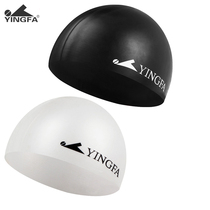 Yingfa swimming cap Men and women adult fashion silicone waterproof swimming cap professional non-slip long hair swimming cap counter