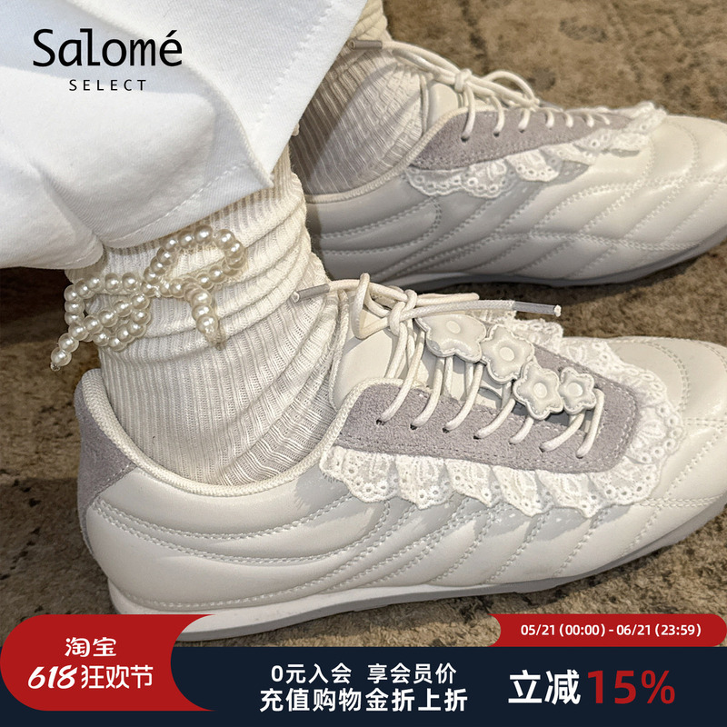 Salome | Lestream Lace Ballet Retro Casual Football Shoes