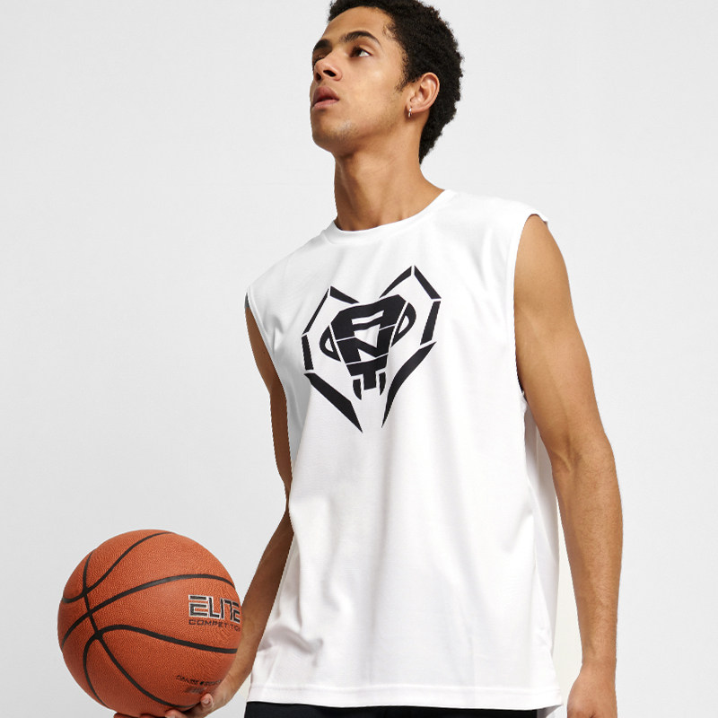 ant ant face logo loose sleeveless sports waistcoat Quick-drying breathable wide shoulder running basketball training vest