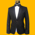 New Slim Suit Suit Thêu Hàn Quốc Đen Cổ áo Hoa tối Màu đen Đỏ Xanh Nam Ca sĩ Siyi tổ chức biểu diễn áo vest nam cao cấp Suit phù hợp