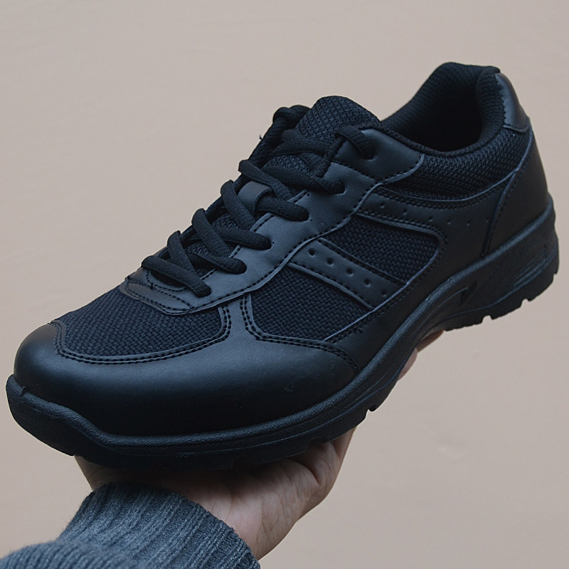 New combat training shoes black men's fire rubber shoes running shoes training release shoes running shoes security duty