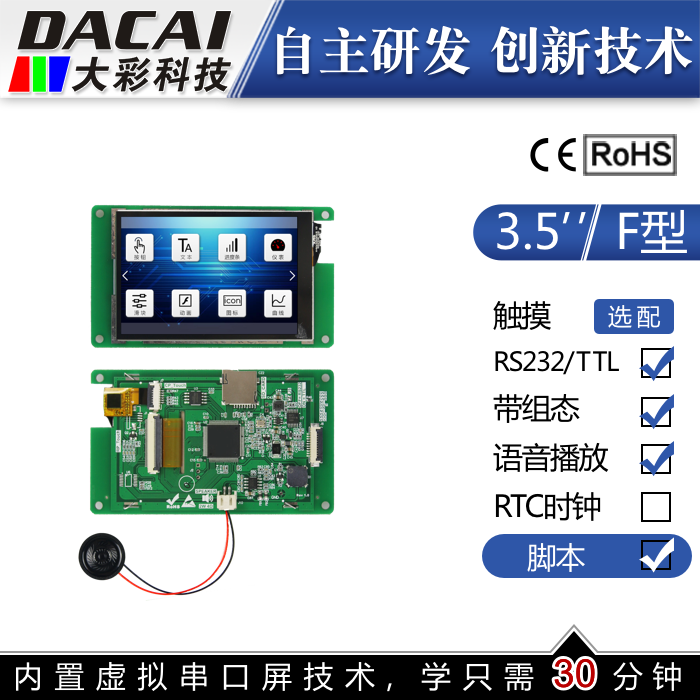 Guangzhou big color 3 5 inch serial screen F series 320*480 touch display LCD screen 10P-FPC