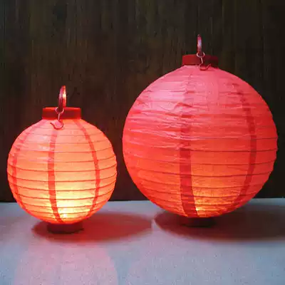 LED paper red lantern Wedding warm optoelectronic lamp New Year Spring Festival hot sale children's portable lamp factory direct sales