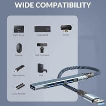 Extend desktop hub transmission expansion USB docking station long-line mobile phone connector adapter socket to connect multiple heads