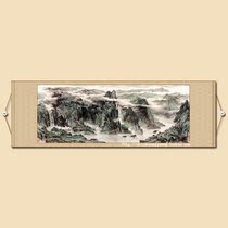 Green mountains and green waters Living room bedroom Six-foot banner Three Gorges scenery landscape soft framed Chinese painting Calligraphy and painting Gao Zongyuan