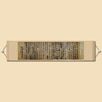 Sacrifice uncle manuscript four-foot banner antique cursive cursive calligraphy soft mounting famous calligraphy and painting Yan Zhenqing