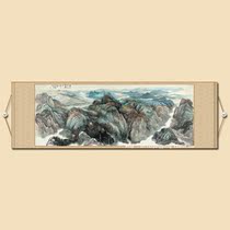 Mountains also see mountains five banner green landscape scenery soft mounted painting calligraphy and painting he hai xia