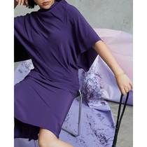 Z boss flowing elegant wriggle claw pattern acetic acid one-piece coat female vertical cut fishtail tail one slit skirt suit female