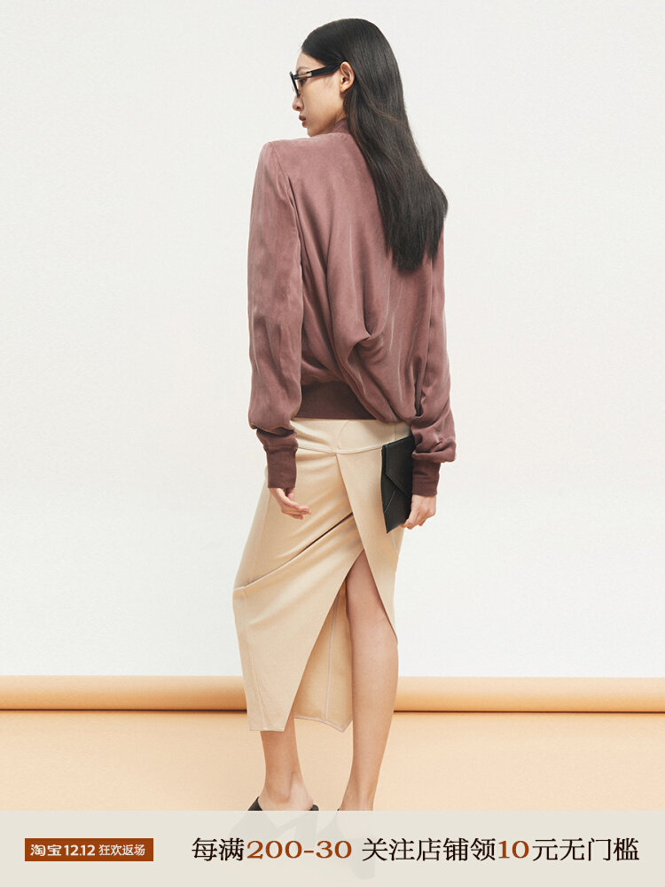 Boss Z Stand Collar Jacket Can Be Salt or Sweet Coat Women's Baseball Uniform