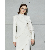 Z boss gram wool blend suit jacket long sleeve petals shape and then three-dimensional cut suit jacket women