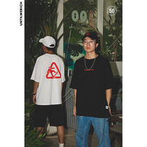 UNTILWERICH joint 50 skateboard loose short-SLEEVED T-shirt men carefully slide spoof summer street couple