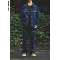  UNTILWERICH ORIGINAL HEAVY DENIM JACKET MENS RETRO NATIONAL TREND NICHE DENIM JACKET TOOLING LOOSE