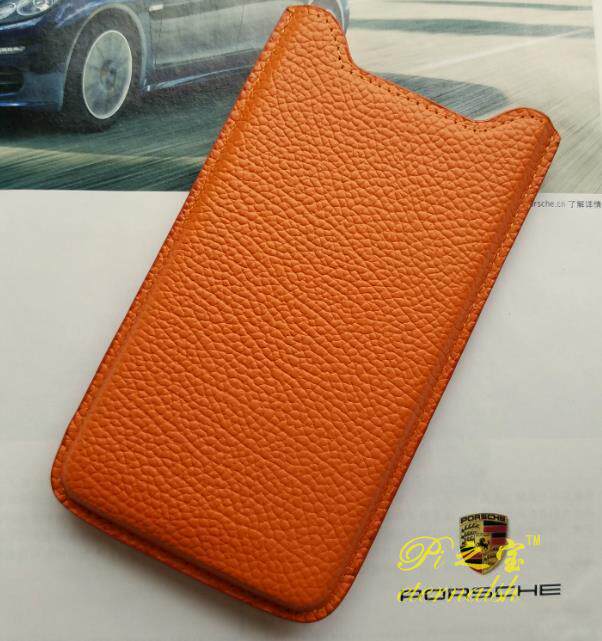 Suitable for VERTU Constellation X leather case Constellation 4 mobile phone case cowhide hard shell orange