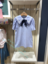 Clothing childrens clothing counter domestic 20 years autumn girls square collar bow dress OWA3723Q