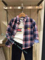 Clothes-in-clothing special cabinet Domestic 21 years Spring-style boy pure cotton casual plaid shirt YCB1201K