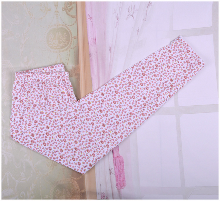 Quần pyjama kích thước lớn quần nữ mùa hè cotton lỏng nhà quần kẻ sọc mỏng phần thường trung niên quần short nữ