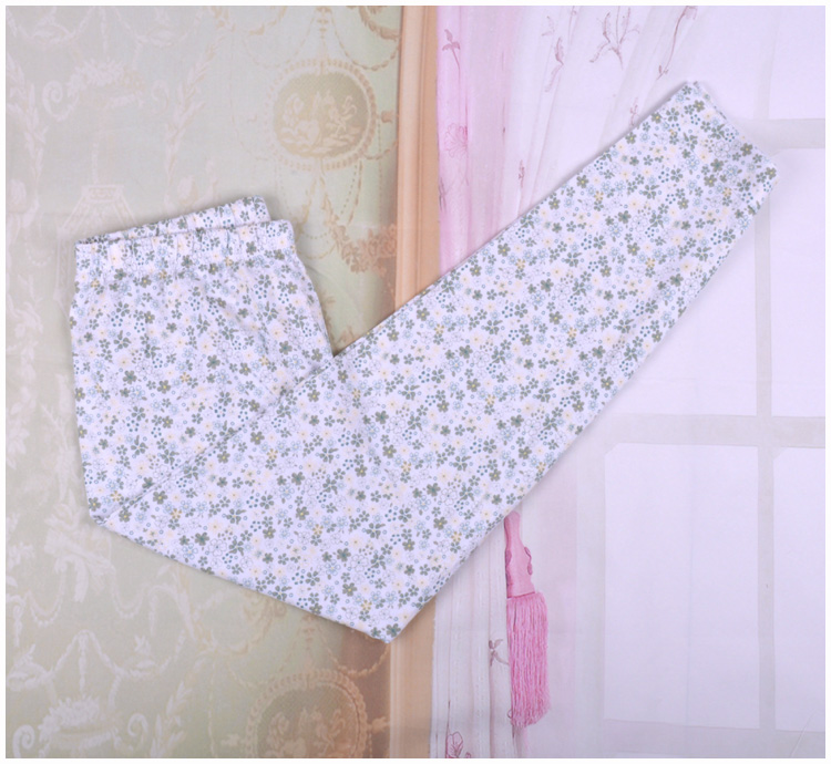 Quần pyjama kích thước lớn quần nữ mùa hè cotton lỏng nhà quần kẻ sọc mỏng phần thường trung niên quần short nữ