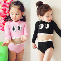 Girls Swimsuit Kids Split Kids 2-3-4-5 Years Girls Baby Hot Spring Long Sleeve Swimsuit Cute Kids
