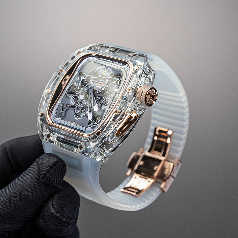 Transparent Plastic Titanium iWatch Protective Case Ultra3 Modification Suitable for Apple Watch Applewatch11 Watch Strap