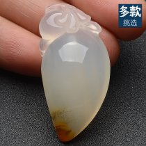 Yunnan Huanglongyu Ruyi Pendant Mens Longling Jade Fu Melon Pendant Female Ice Grass Flower Gourd Neck Decoration