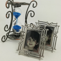 Silver retro alloy photo frame setting table creative picture frame big head photo frame photo frame frame frame stand 1 inch