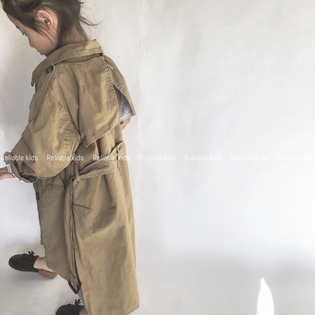 [Reliable kids] Heavy weight High quality Japanese slouchy wide boyfriend trench coat limited edition