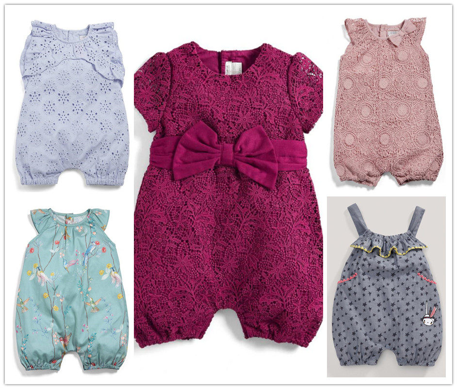 Spot mamaspapas girls pink lace bow floral sleeveless dress short climbing jumpsuit l