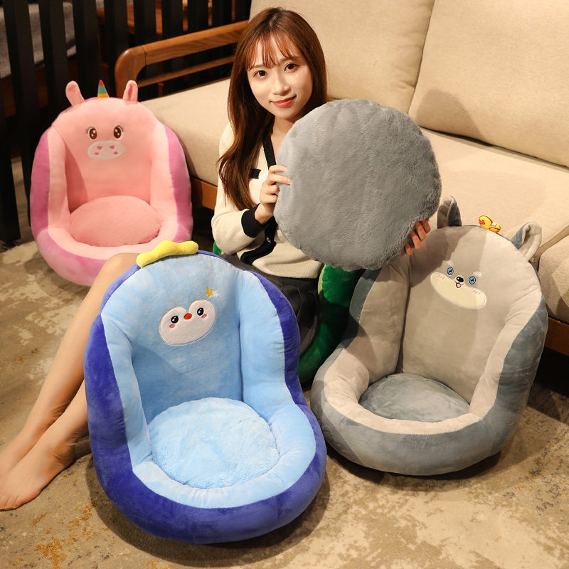 Plush heating cushion back one waist chair cushion seat cushion office student dormitory butt cushion winter