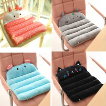 Cartoon cute folding cushion dining chair office cushion sofa cushion plush four seasons student dual-use cushion chair cushion