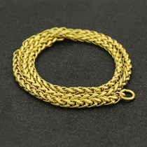 Factory direct supply of Foreign style luggage clothing decorative chain 5mm6mm copper chain bag chain accessories brass twist chain