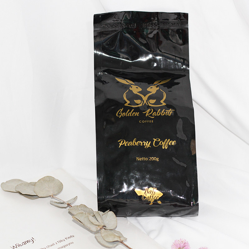 Indonesia Bali specialty Golden Rabbit Golden Rabbit male bean coffee bean gift hand letter with hand gift