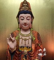Taiwan artisanal carvings Change wood color plotBodhisattBodhisattBodhisattBodhisattBodhisattva sat like a home Buddhas home for the Buddhas safety