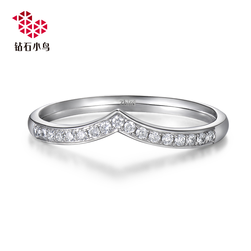 Zbird Diamond Bird 18K Gold Diamond Ring-Know Your Heart-Marriage Engagement Proposal Couple Diamond Ring