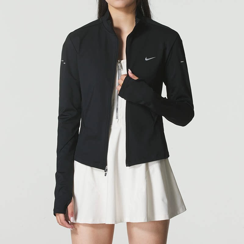 Nike Women's Dri-Fit Quick-Drying Stand Collar Slim Fit Jacket Fitness Running Sports Jacket Ib1999 Nike Women's Dri-Fit Quick-Drying Stand Collar Slim Fit Jacket Fitness Running Sports Jacket Ib1999