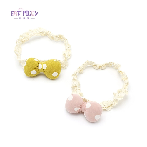 Милая повязка на голову с бантиком для девочек для принцессы, детский аксессуар для волос для новорожденных, ободок, в корейском стиле