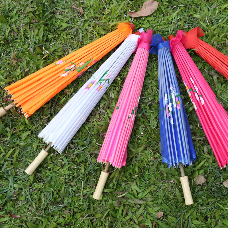 Craft Umbrella Dance Dance With Umbrella Props Children Small Umbrella Performance Umbrella Dai ethnic dance umbrella Oil paper umbrella silk umbrella