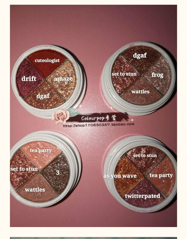 Gói phụ 1 Phấn mắt nghiền A-G COLOURPOP DGAF BAE FROG AMAZE - Bóng mắt