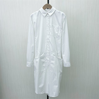 Brand discount 2024 new autumn clothing long-sleeved dress feminine loose simple a-line shirt dress 0985