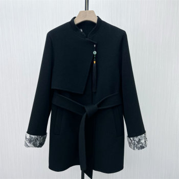 司●2025冬季新品 绵羊毛呢子大衣女中长款气质双面呢外套0630