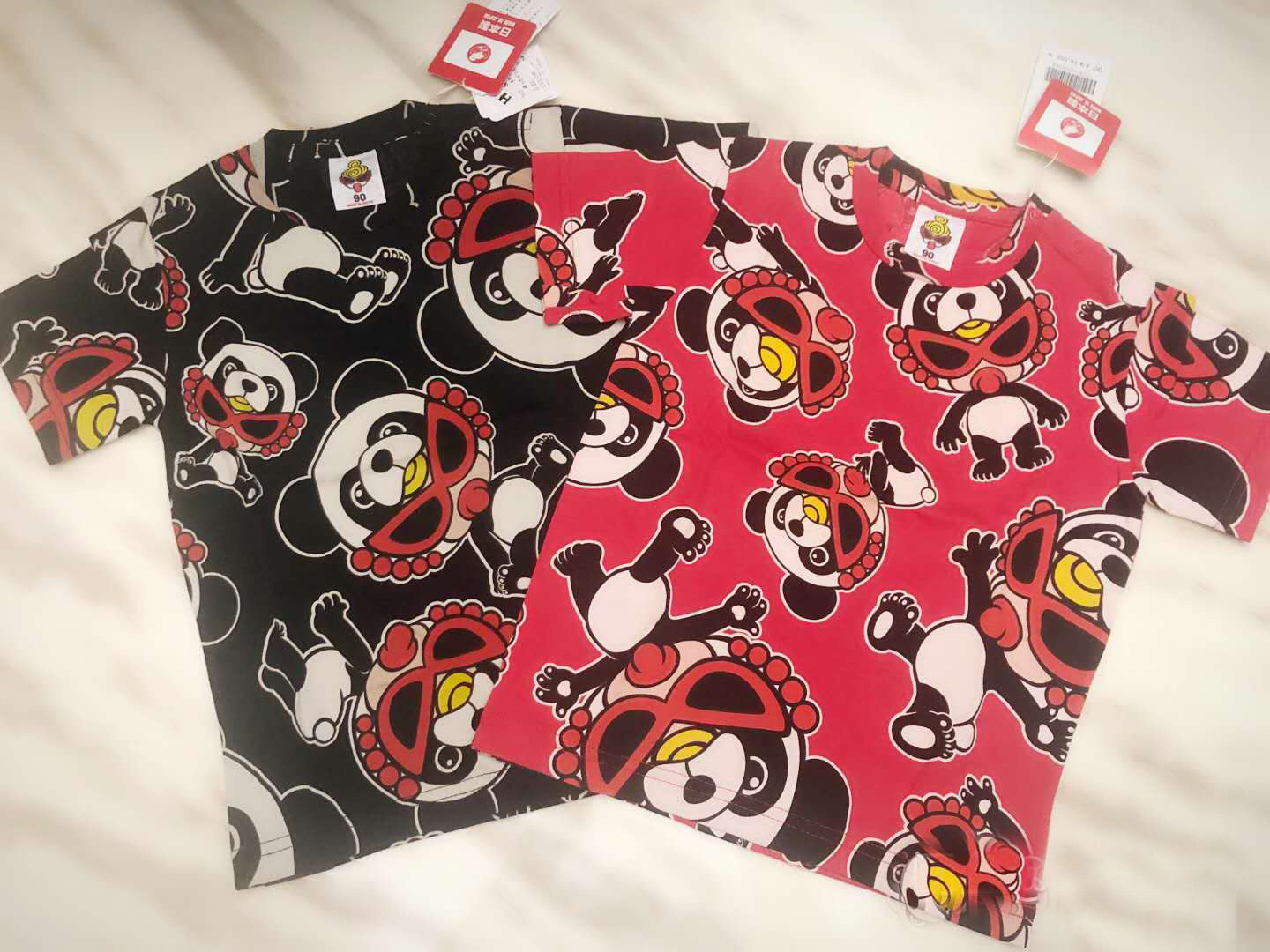 High-end Custom Tide Cards Black Ultra Pacifier Full Print Panda T-shirt Short Sleeves